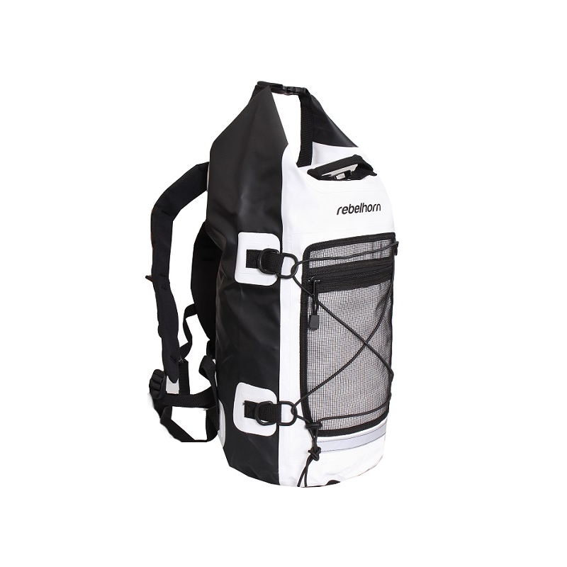 Vodotěsný batoh Rebelhorn Rollbag černo-bílý