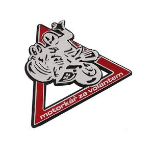 3D samolepka Motorkář za volantem