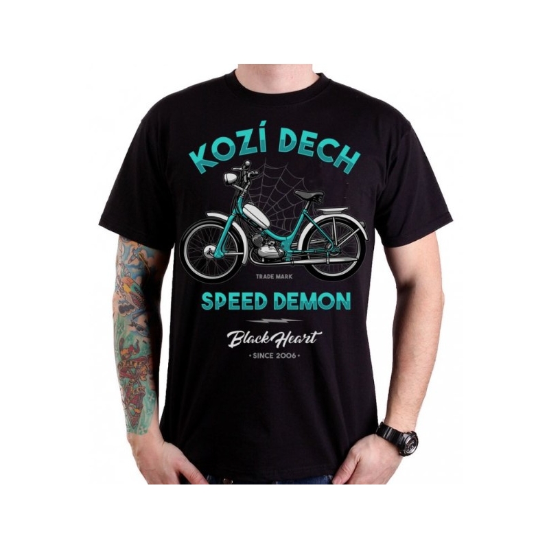 Pánské triko Black Heart Kozí dech