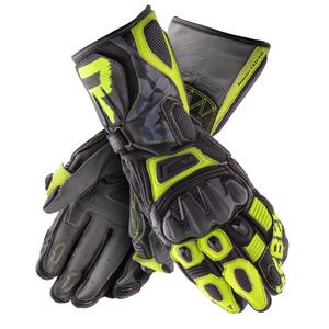 Rukavice na motorku Rebelhorn Rebel černo-camo-fluo žluté výprodej