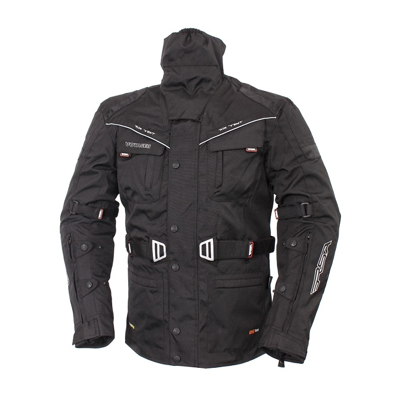 Bunda na moto RSA Voyager černá výprodej