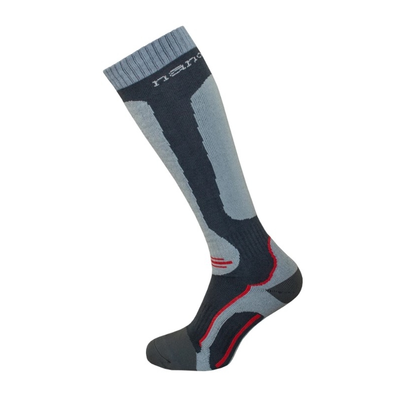 Podkolenky nanosilver® černo-šedo-červené