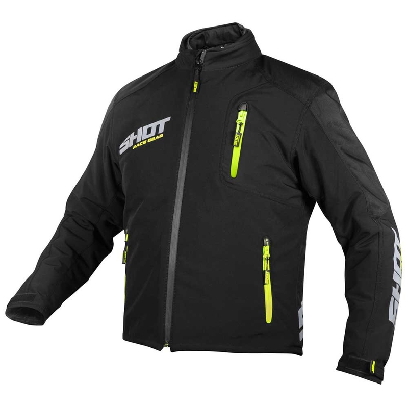 Bunda Shot Climatic černo-fluo žlutá výprodej