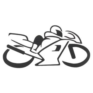 Nálepka silueta Bike černá