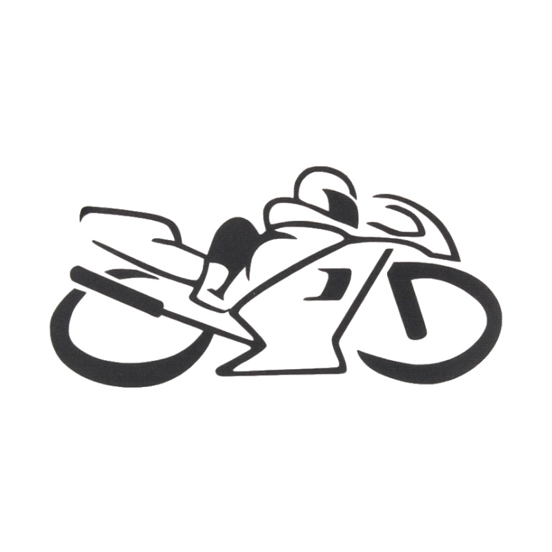 Nálepka silueta Bike černá