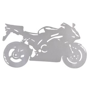 Nálepka silueta Sport Bike stříbrná