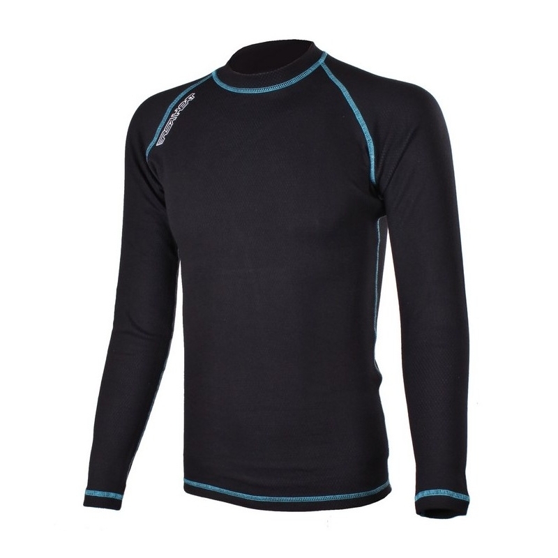 Termo triko RSA Heat černo-modré dlouhý rukáv
