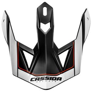 Kšilt pro přilbu Cassida Cross Pro II bílo-červeno-černý
