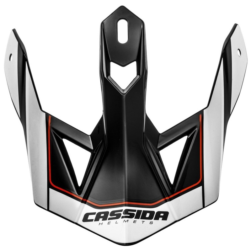 Kšilt pro přilbu Cassida Cross Pro II bílo-červeno-černý