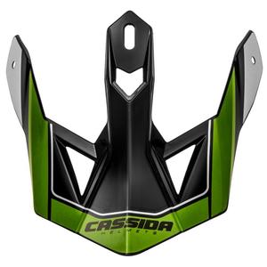 Kšilt pro přilbu Cassida Cross Pro II černo-šedo-bílo-zelený