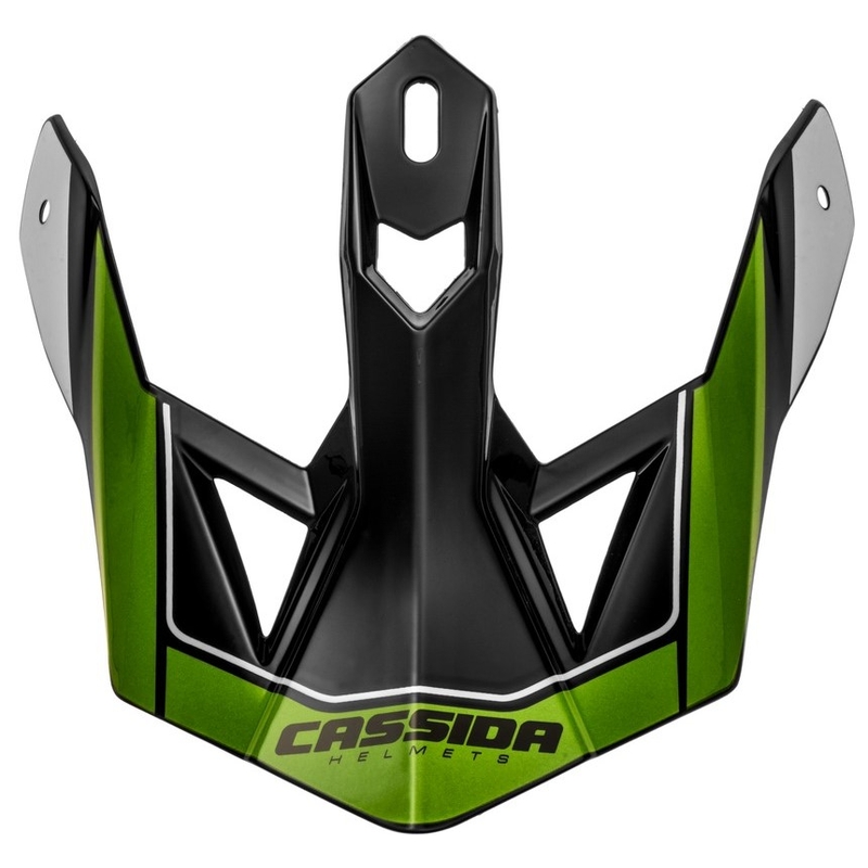 Kšilt pro přilbu Cassida Cross Pro II černo-šedo-bílo-zelený