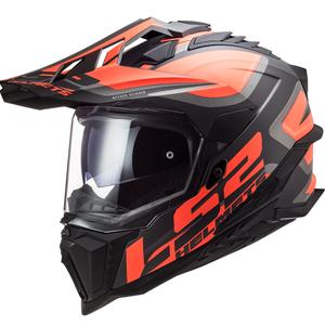 Enduro přilba LS2 MX701 Explorer Alter černo-oranžovo-šedá