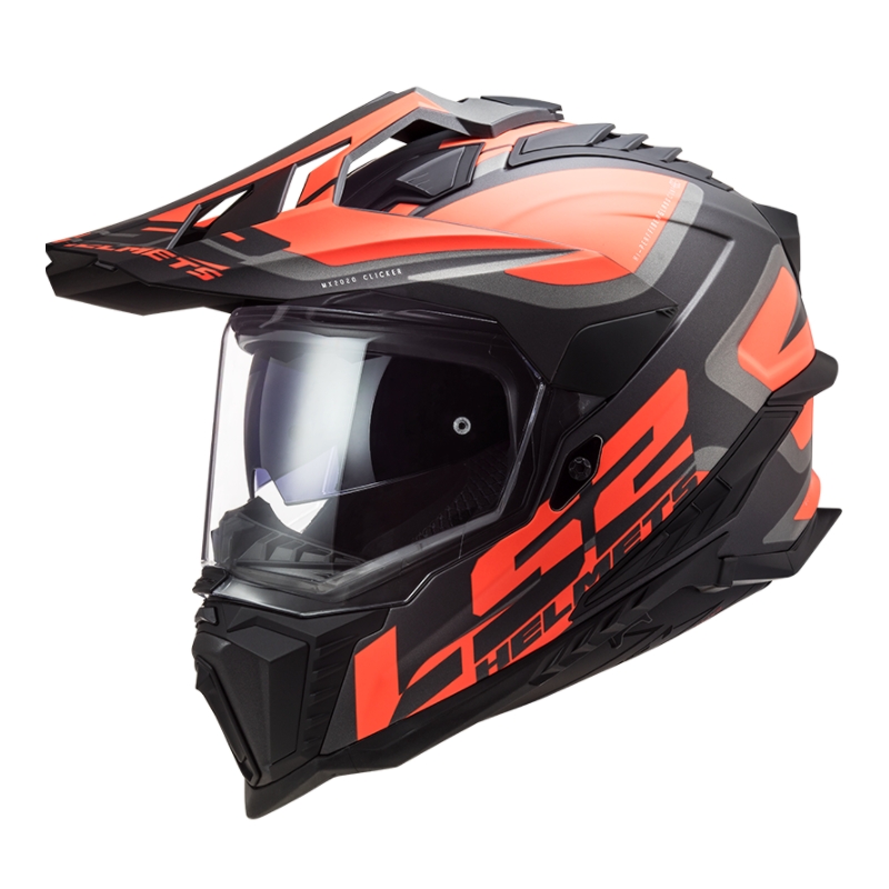 Enduro přilba LS2 MX701 Explorer Alter černo-oranžovo-šedá
