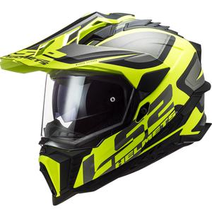 Enduro přilba LS2 MX701 Explorer Alter černo-šedo-fluo žlutá