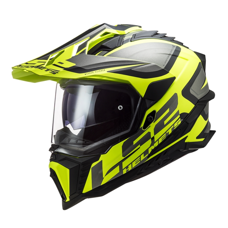 Enduro přilba LS2 MX701 Explorer Alter černo-šedo-fluo žlutá