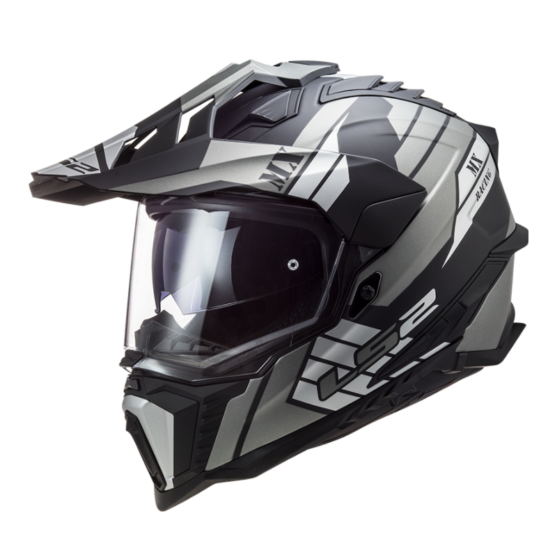 Enduro přilba LS2 MX701 Explorer Atlantis černo-šedo-bílá