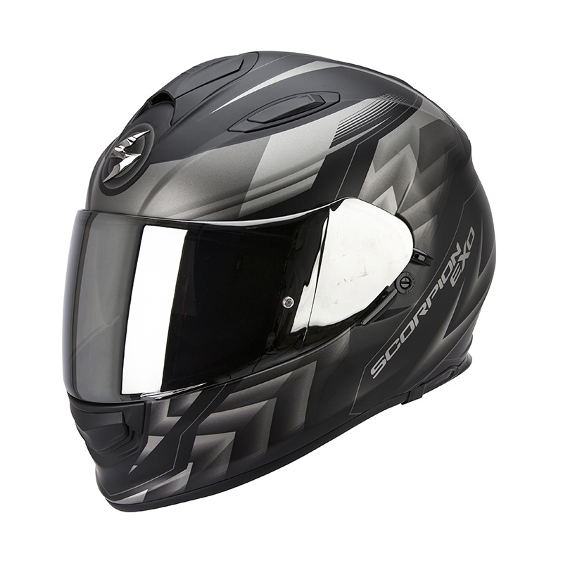 Integrální přilba na moto Scorpion EXO-510 Air Scale černo-stříbrná vypredaj výprodej