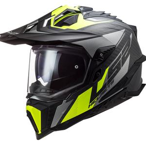Enduro přilba LS2 MX701 Explorer C Focus černo-šedo-fluo žlutá