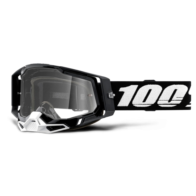 Motokrosové brýle 100% RACECRAFT 2 černé (čiré plexi)