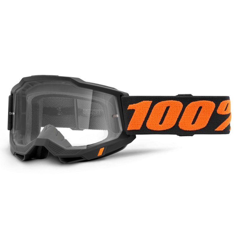 Motokrosové brýle 100% ACCURI 2 černo-oranžové (čiré plexi)