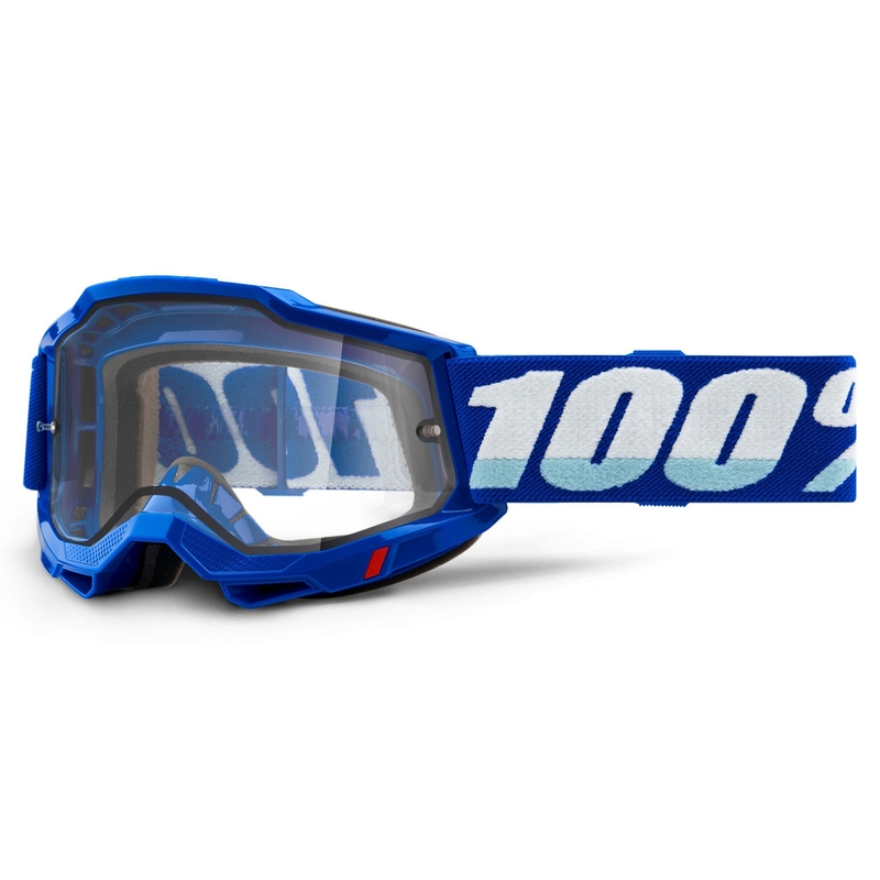 Motokrosové okuliare 100% ACCURI 2 modré (dvojité číre plexi)