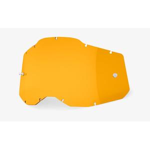 Plexi 100% Racecraft 2/Accuri 2/Strata 2 tmavě žluté (Anti-fog)