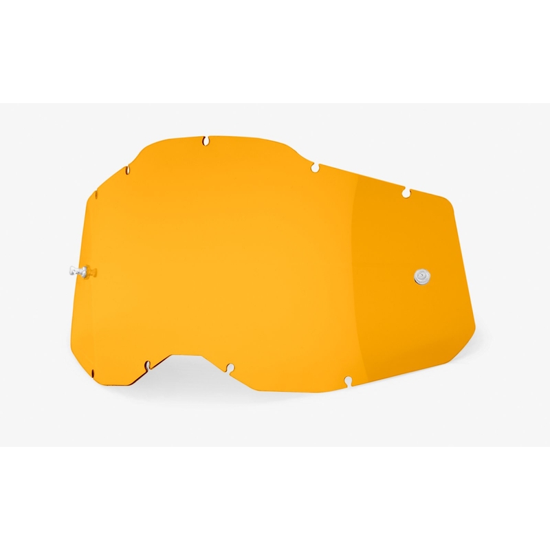 Plexi 100% Racecraft 2/Accuri 2/Strata 2 tmavě žluté (Anti-fog)