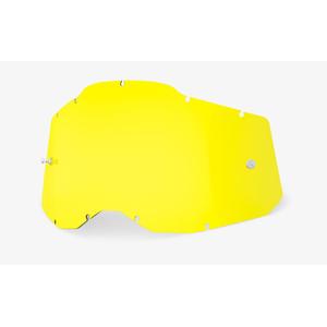 Plexi 100% Racecraft 2/Accuri 2/Strata 2 žluté (Anti-fog)