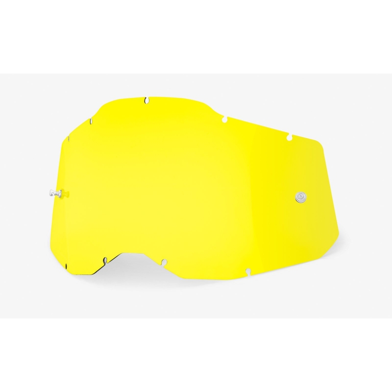 Plexi 100% Racecraft 2/Accuri 2/Strata 2 žluté (Anti-fog)