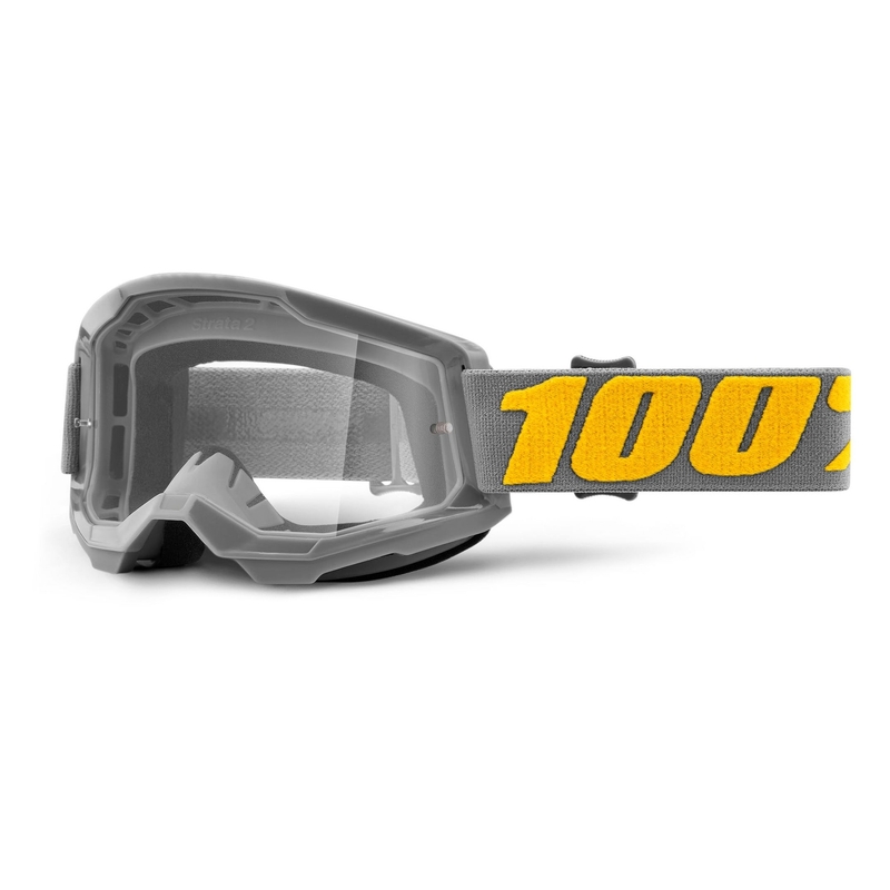 Motokrosové brýle 100% STRATA 2 Izipizi šedé (čiré plexi)