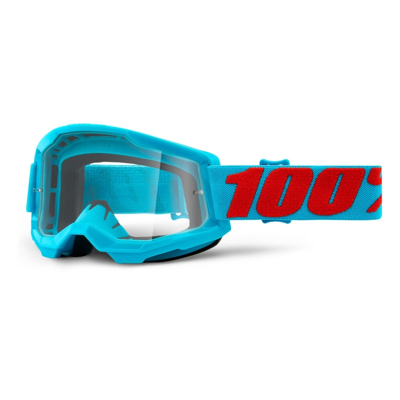 Motokrosové brýle 100% STRATA 2 Summit tyrkysové (čiré plexi)