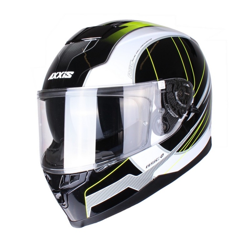 Moto přilba  Axxis Debut černo-fluo žlutá