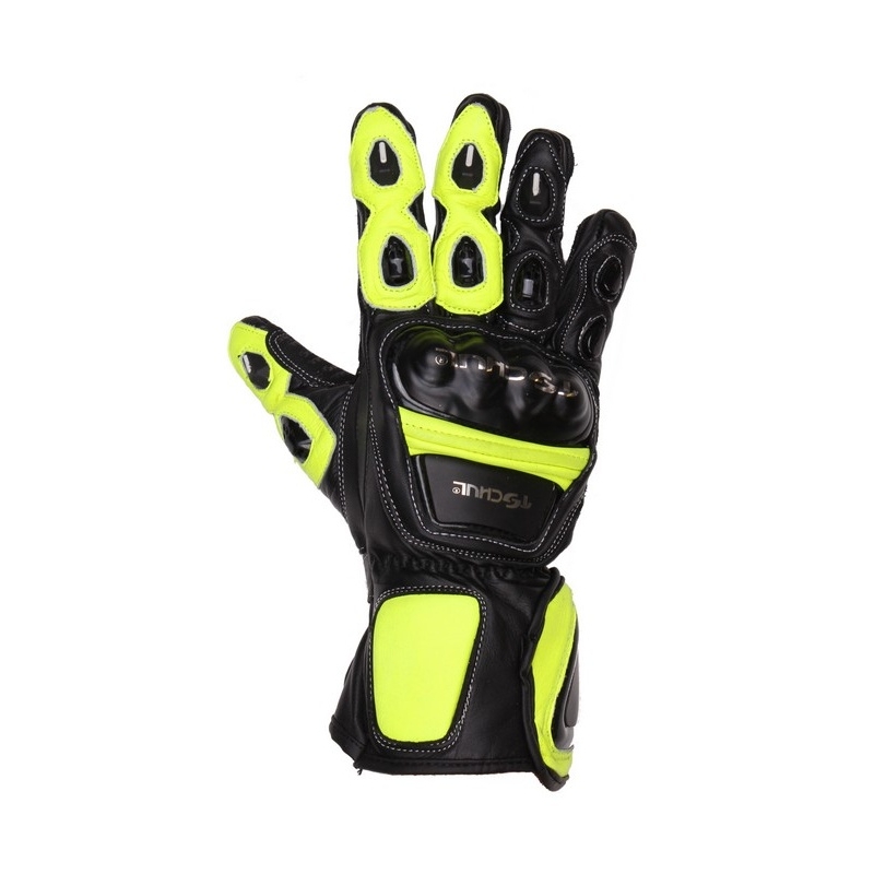 Rukavice na moto Tschul 285 černo-fluo žluté  výprodej výprodej