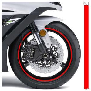 Reflexní páska na ráfky Print fluo červená