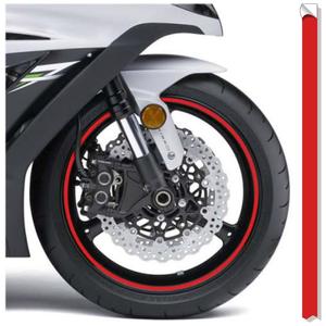 Reflexní páska na ráfky Print červená