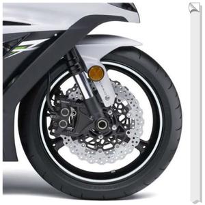 Reflexní páska na ráfky Print bílá