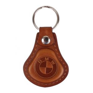 Kožený přívěsek na klíče BMW hnědý