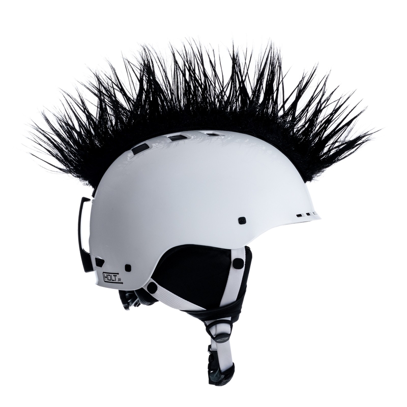 Číro na helmu Wiggystyle Mohawk černé