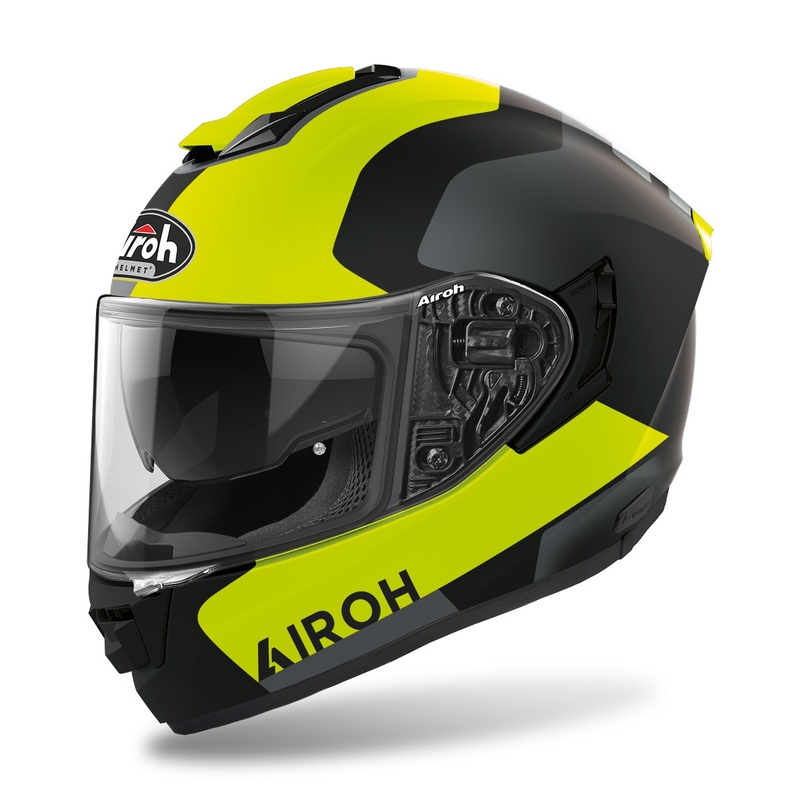 Integrální přilba na motorku Airoh ST.501 Dock 2022 fluo žlutá matná výprodej