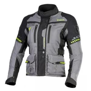 Dámská bunda na motorku SECA Arrakis II šedo-černá výprodej