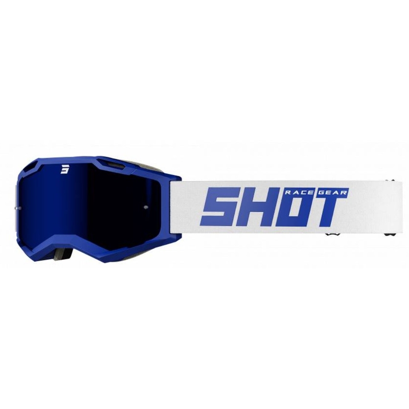 Motokrosové brýle Shot Iris 2.0 Solid bílo-modré