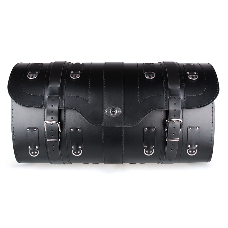 Kožený moto kufr na motorku Chopper RSA-16A se zámkem