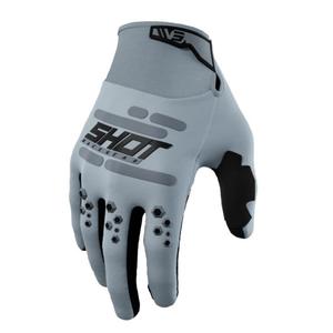 Motokrosové rukavice Shot Vision šedé