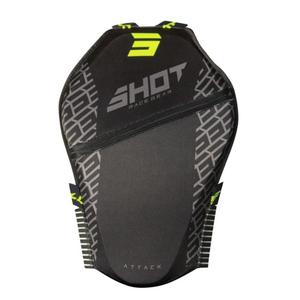 Chránič zad Shot Attack černý-fluo žlutý