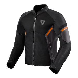 Bunda na motorku Revit GT-R Air 3 černo-fluo oranžová