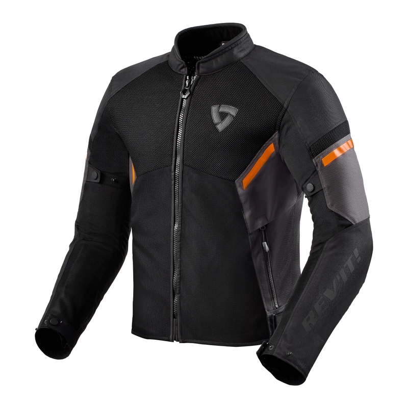 Bunda na motorku Revit GT-R Air 3 černo-fluo oranžová