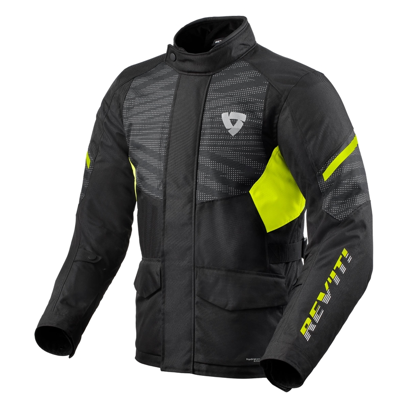 Bunda na motorku Revit Duke H2O černo-fluo žlutá výprodej