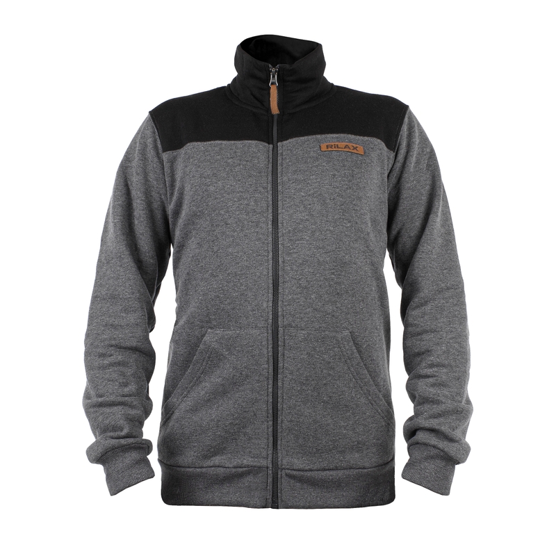 Pánská mikina Rilax Nerr černo-šedá výprodej