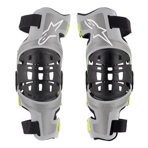 Kolenní ortézy Alpinestars Bionic-7 stříbrno-fluo žluté