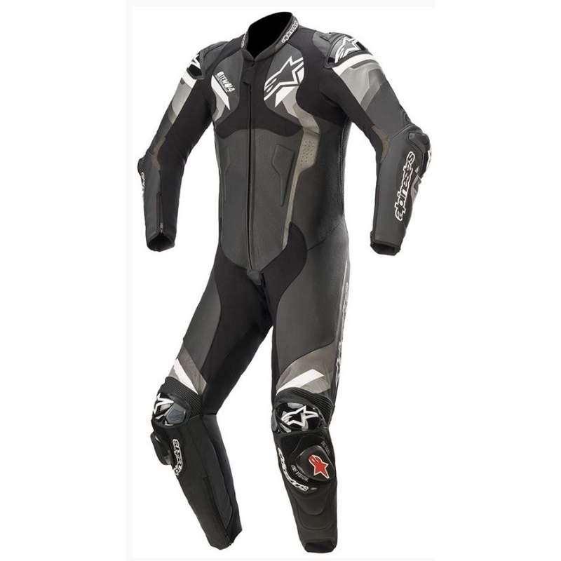 Jednodílná kombinéza Alpinestars ATEM 4 černo-šedo-bílá výprodej
